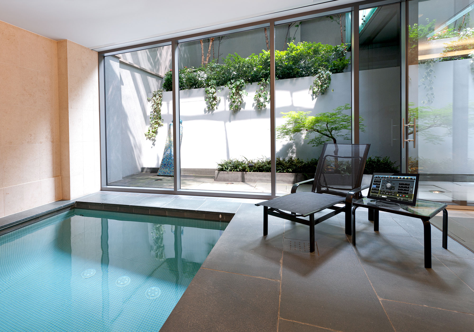 spa, pool, touchscreen, tabletop touchscreen