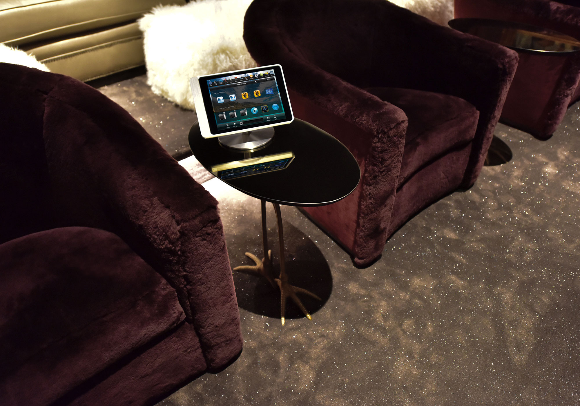 theater, seating, ipad, basalte, tabletop