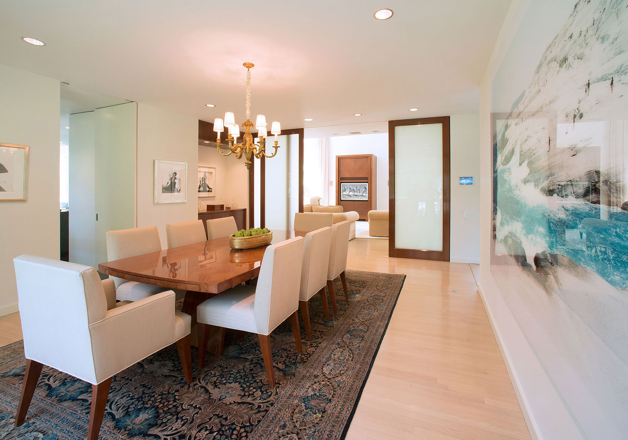 dining room, touchscreen, wall-mount touchscreen