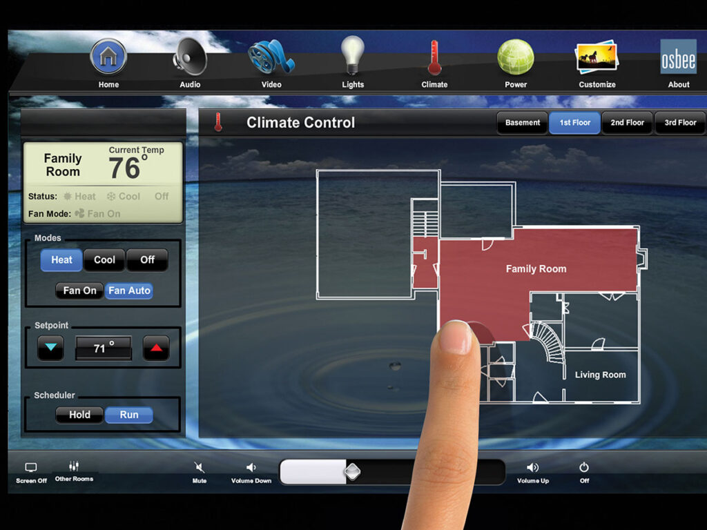 touchscreen, climate screen, hvac