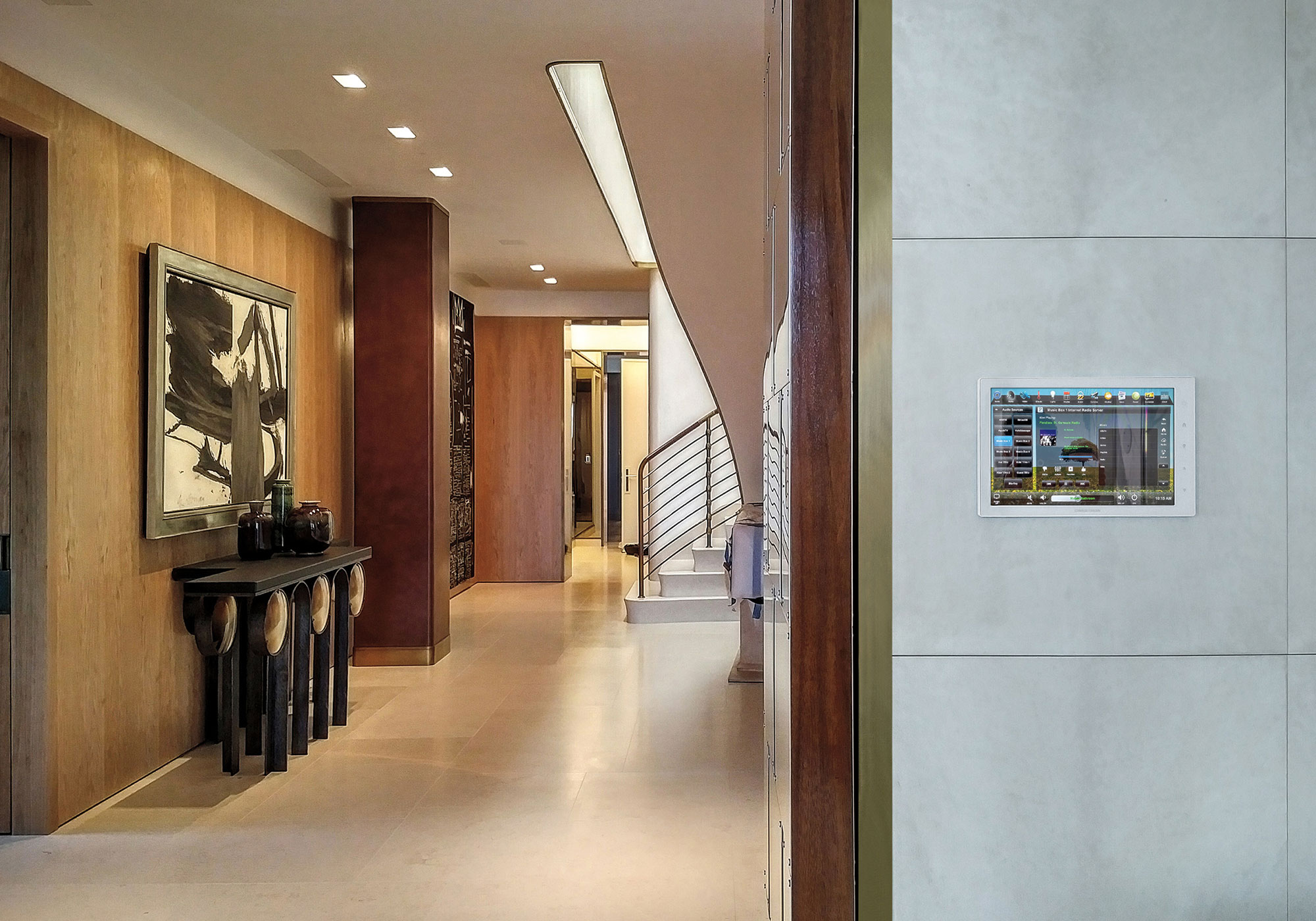 Foyer, touchscreen, wall-mount, wall-mount touchscreen