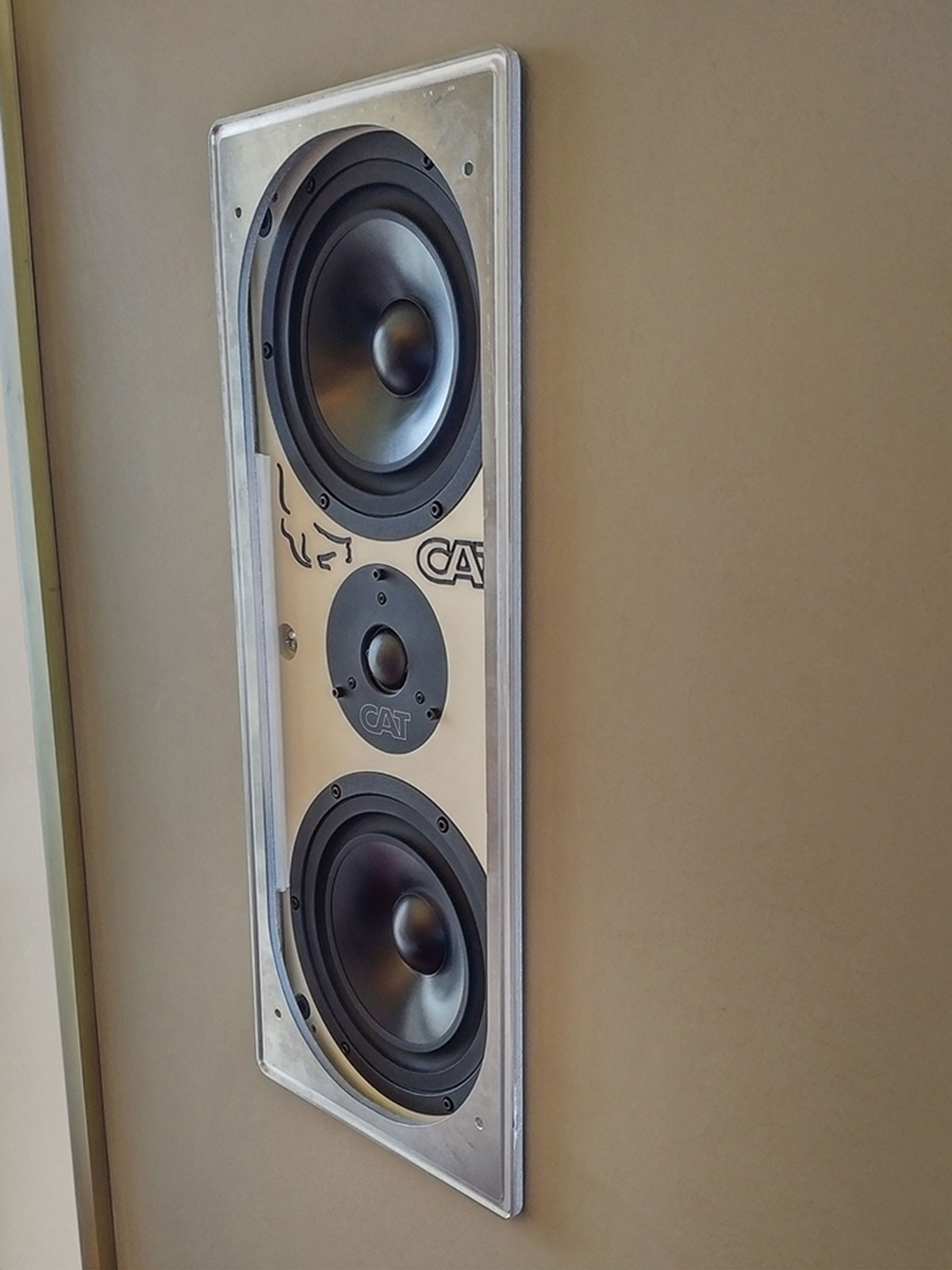 speakers, in-wall speakers, CAT, california audio technology