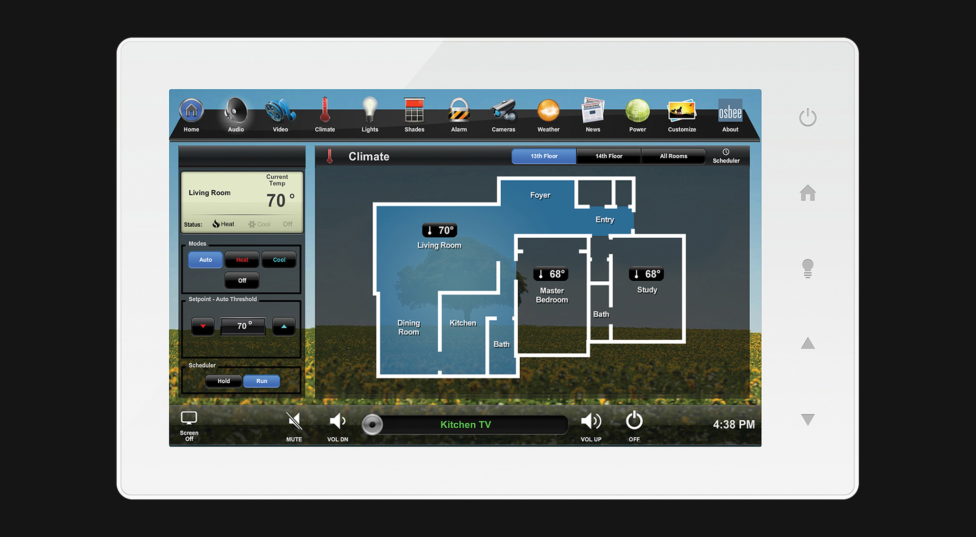 touchscreen, climate screen